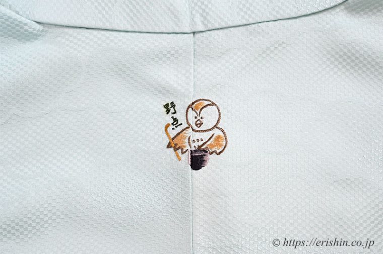 手刺繍洒落紋（野点の雀）兵庫県 Y様