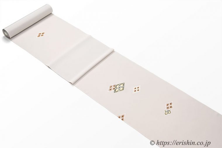 付下（菱散らし文/白茶色）