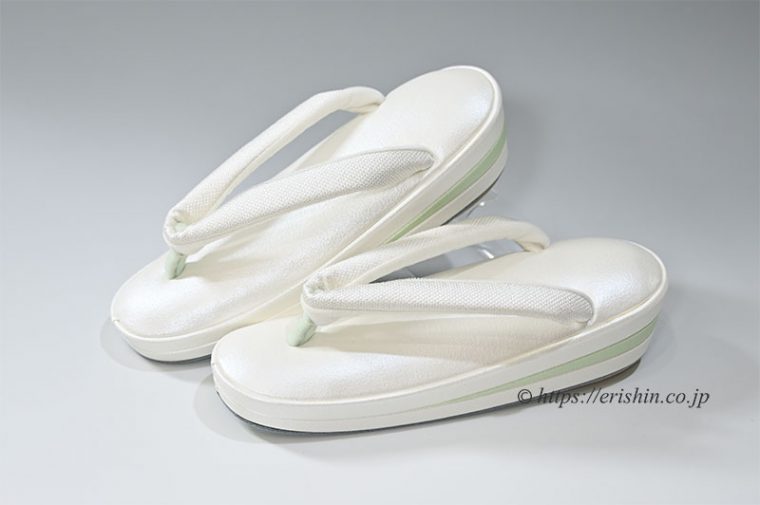 和小物さくら　草履　帆布・パールホワイト