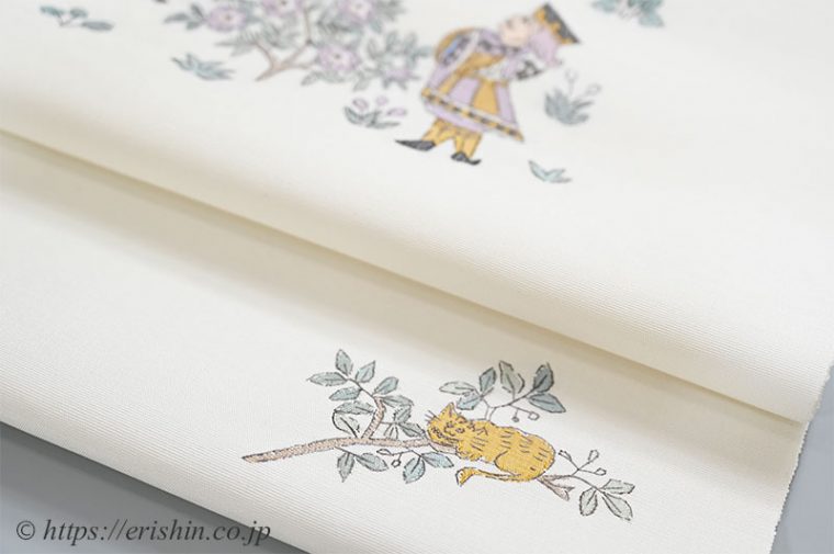 織名古屋帯　不思議の国のアリス　えり新オリジナル