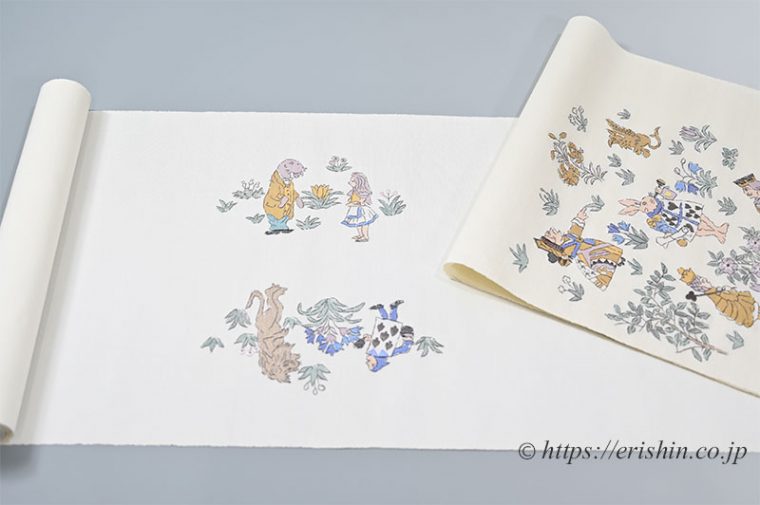 織名古屋帯　不思議の国のアリス　えり新オリジナル