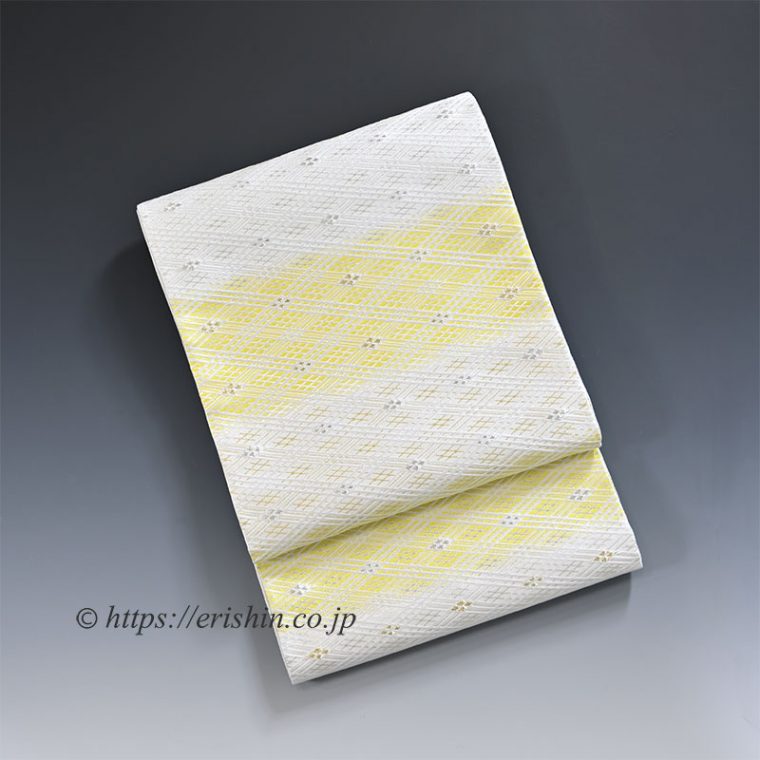 美術工芸啓　袋帯（截金菱文