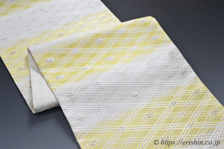 袋帯（截金菱文）美術工芸 啓