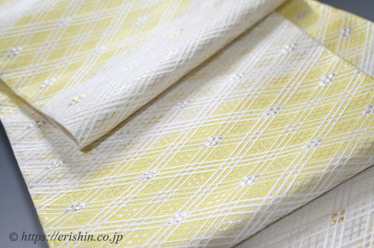 袋帯（截金菱文）美術工芸 啓