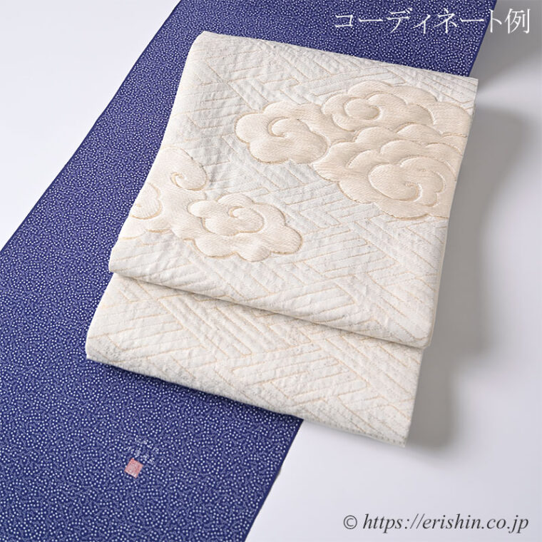 袋帯（東照宮端雲文）のコーディネート例