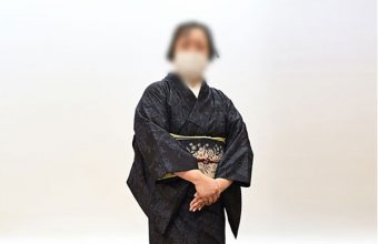 Ariri(アリリ）の手描きバティック名古屋帯（金魚と唐草）兵庫県様