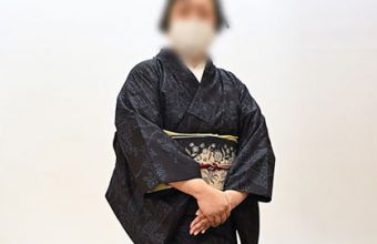 Ariri(アリリ）の手描きバティック名古屋帯（金魚と唐草）兵庫県様