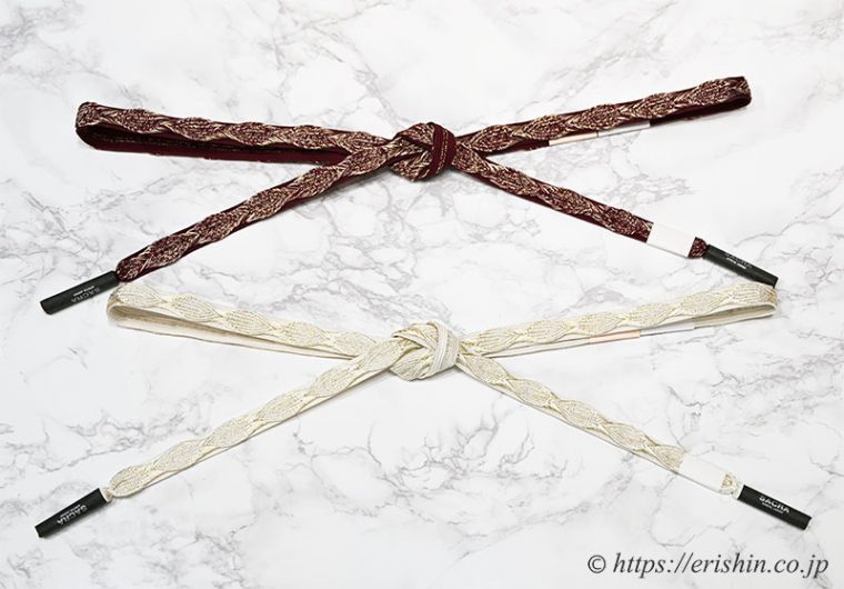 和小物さくら帯締め「一枚高麗、礼装向け帯締め」