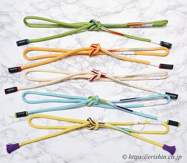 和小物さくら帯締め「洋角組暈かし帯締め」