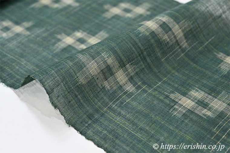 新里玲子　九寸織名古屋帯（バンジョー絣/宮古上布）