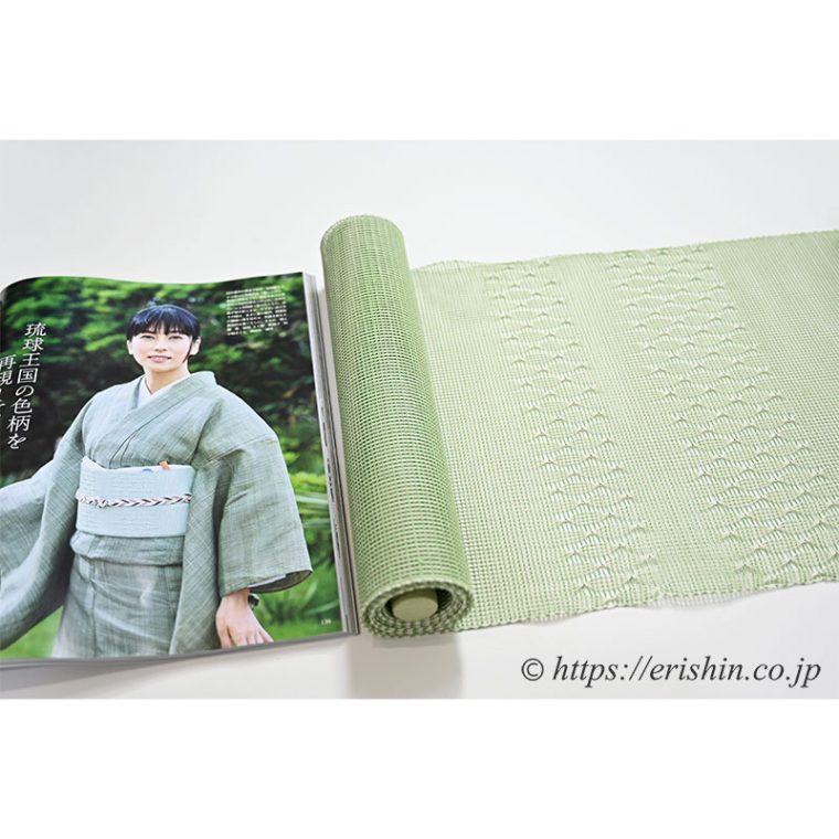 本羅八寸名古屋帯「玉すだれ」