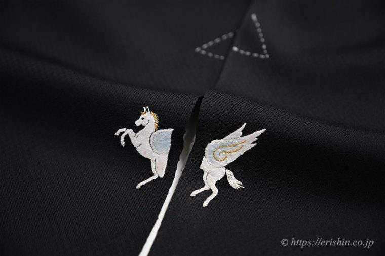『刺繍洒落紋・飾り紋のお誂え』ペガサス・天馬