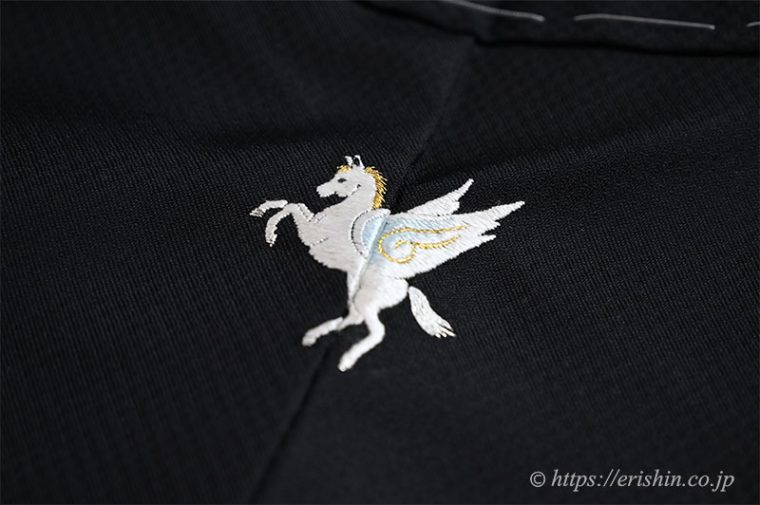 『刺繍洒落紋・飾り紋のお誂え』ペガサス・天馬