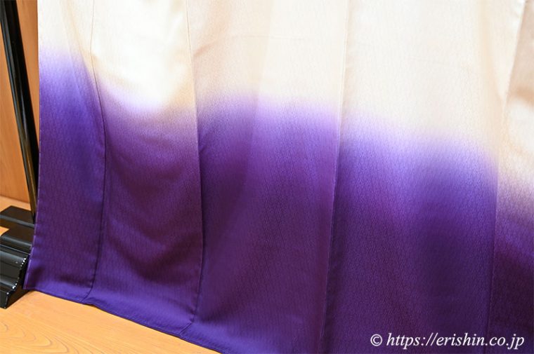 熨斗目暈かし訪問着のお誂え