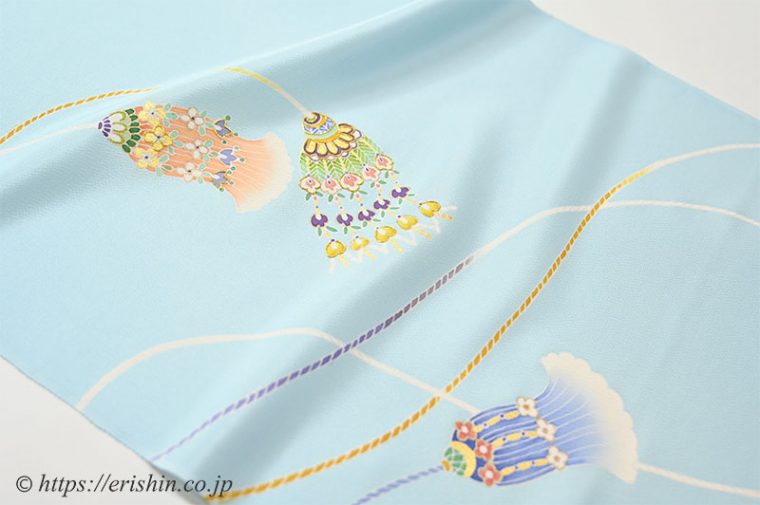 付下（飾り紐文）に袋帯（秀麗菱松竹梅）のコーディネート