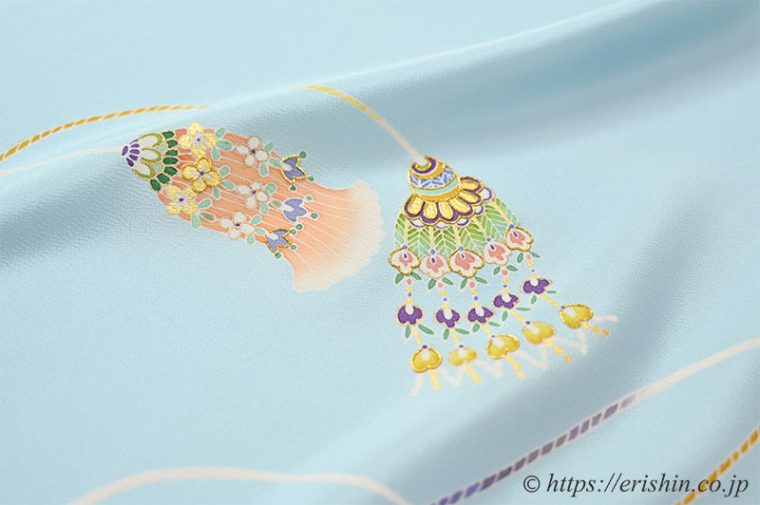 付下（飾り紐文）に袋帯（秀麗菱松竹梅）のコーディネート