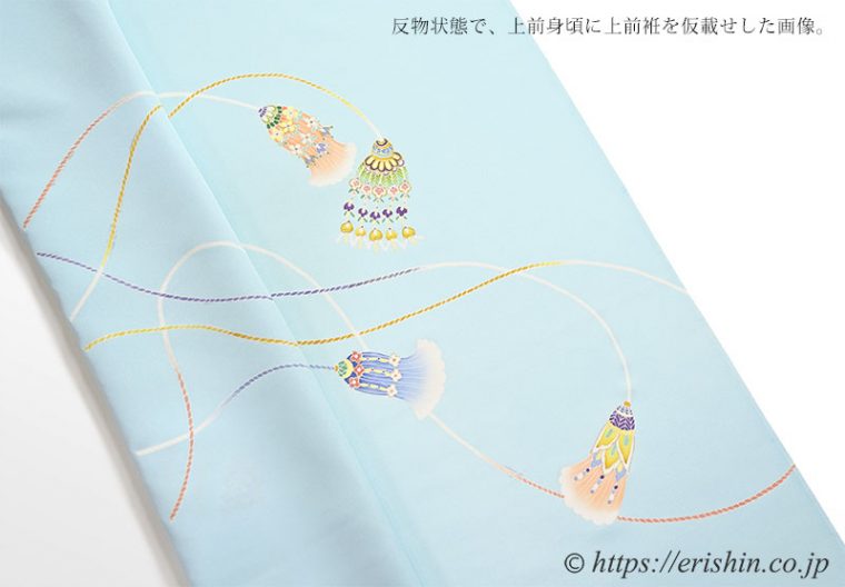 付下（飾り紐文）に袋帯（秀麗菱松竹梅）のコーディネート