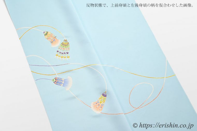 付下（飾り紐文）に袋帯（秀麗菱松竹梅）のコーディネート