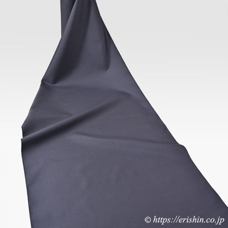 勝山さと子　絹雲織（小市松/橡色）