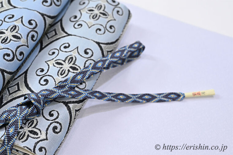 旬のお勧めコーディネート「色無地（小葵七宝文）に誉田屋源兵衛の袋帯（佐賀竹錦/七宝唐草文）」