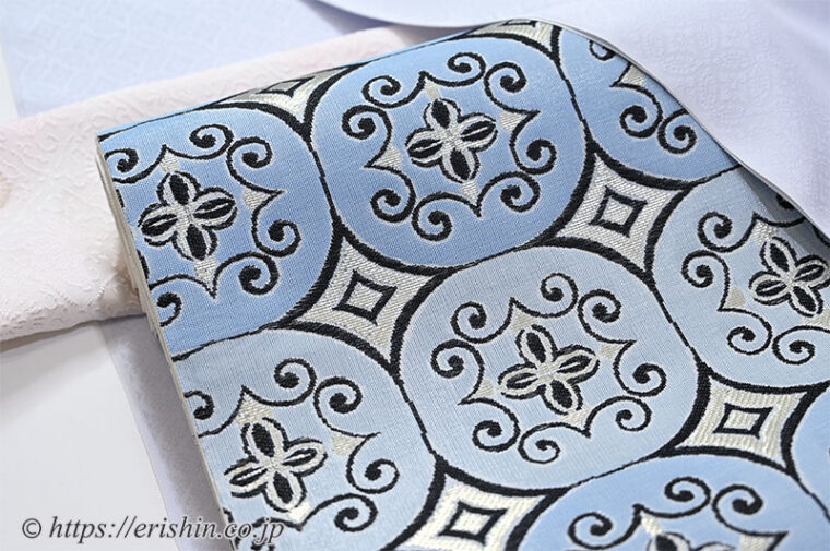 袋帯（佐賀竹錦/七宝唐草文）誉田屋源兵衛
