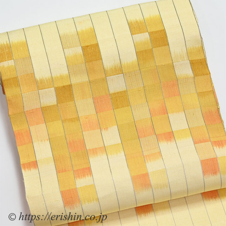 山川響子　九寸織名古屋帯（筑後の春）