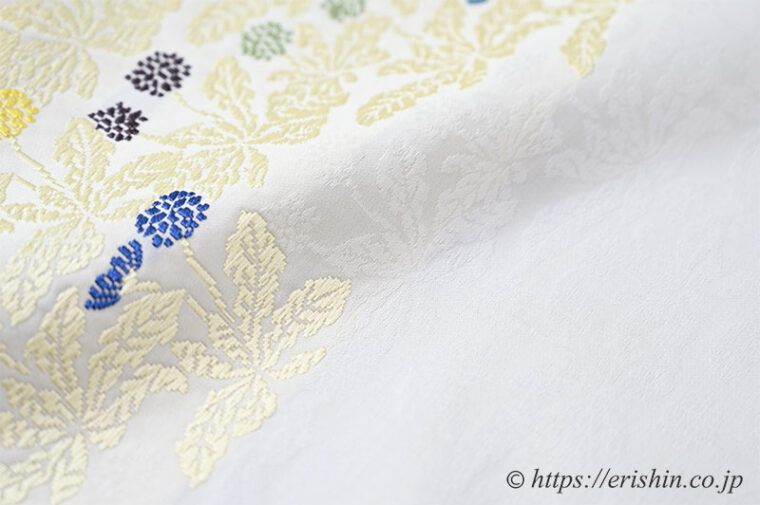 勝山さと子 蒲公英（タンポポ）の九寸織名古屋帯