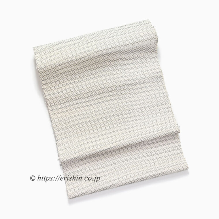 久保原由佳理　九寸織名古屋帯（花刺子織）