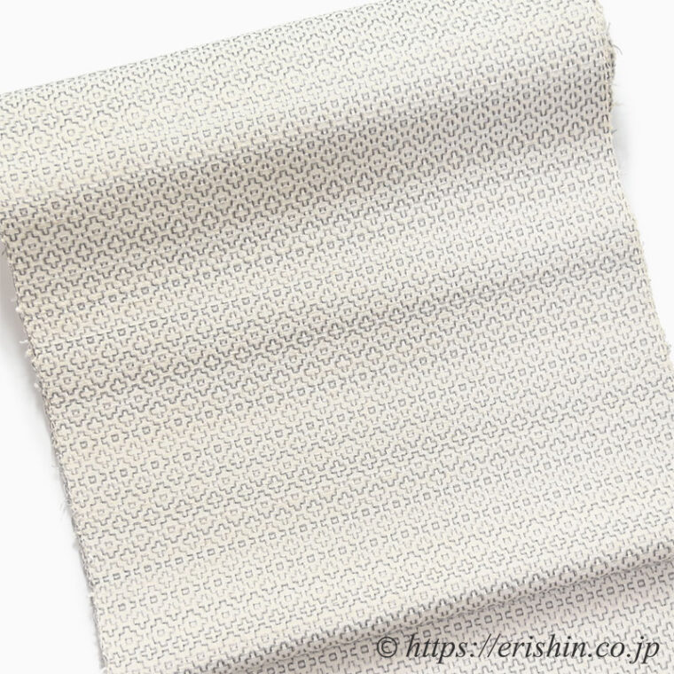 久保原由佳理　九寸織名古屋帯（花刺子織）