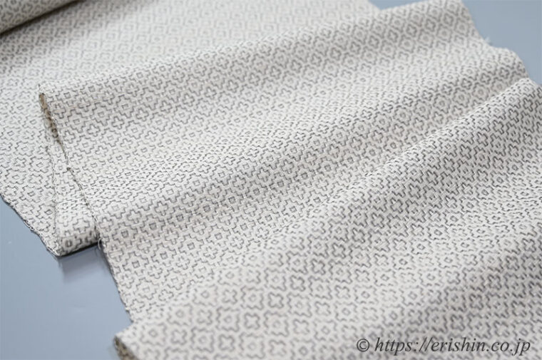 久保原由佳理　九寸織名古屋帯（花刺子織）