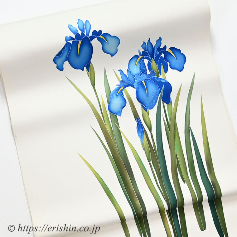 染名古屋帯（杜若）琳派