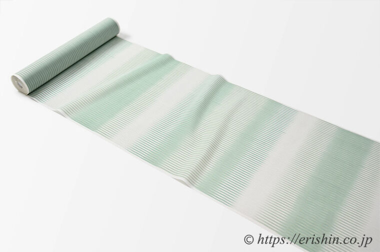 明石縮（段暈かし）　単衣・夏の着物