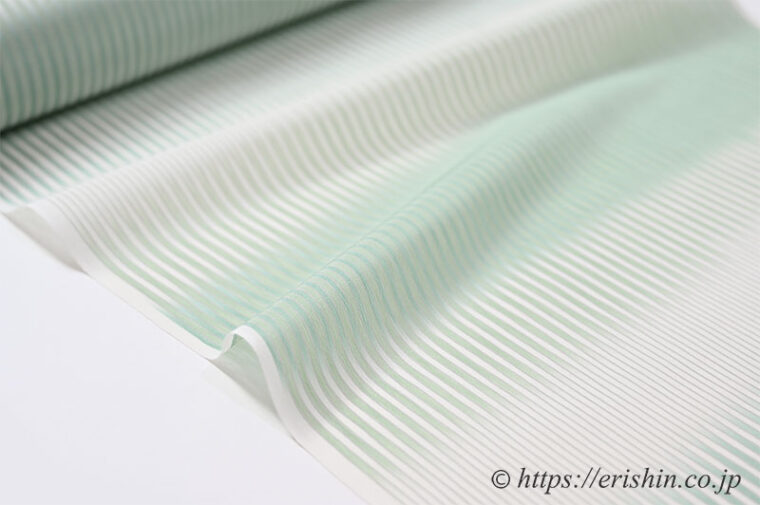 明石縮（段暈かし）　単衣・夏の着物