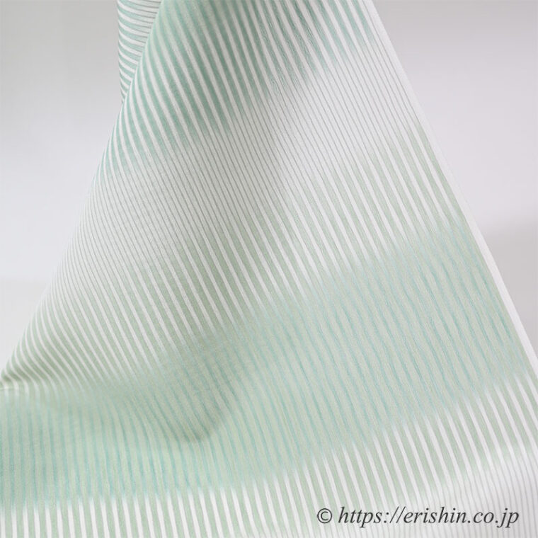 明石縮（段暈かし）　単衣・夏の着物