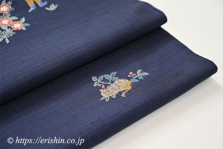 えり新オリジナル　九寸織名古屋帯（不思議の国のアリス）