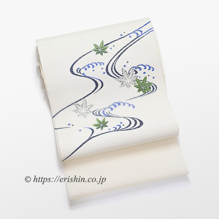 染名古屋帯（楓/絽紬）[夏・単衣向]