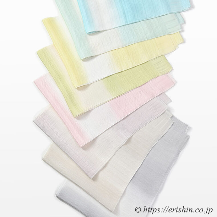 帯揚げ（段暈かし/乱絽楊柳）[夏・単衣向]　８種
