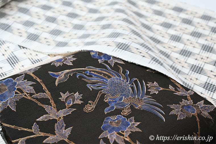 旬のお勧めコーディネート「絣を楽しむ　大城廣四朗織物の琉球かすりにガルーダ更紗の染帯を」