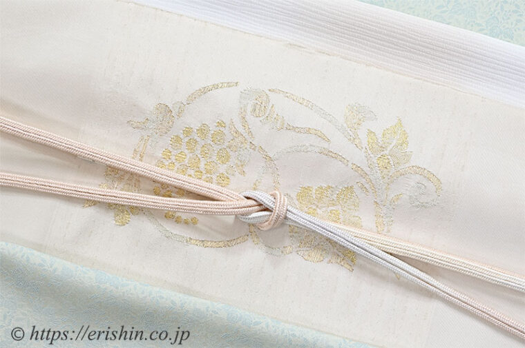 旬のお勧めコーディネート「洗える絹の着物　丹後織御召（桐葉）に九寸織名古屋帯」