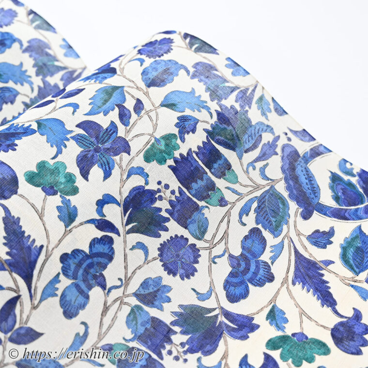 金更紗 染名古屋帯（多ち花/摺型友禅）