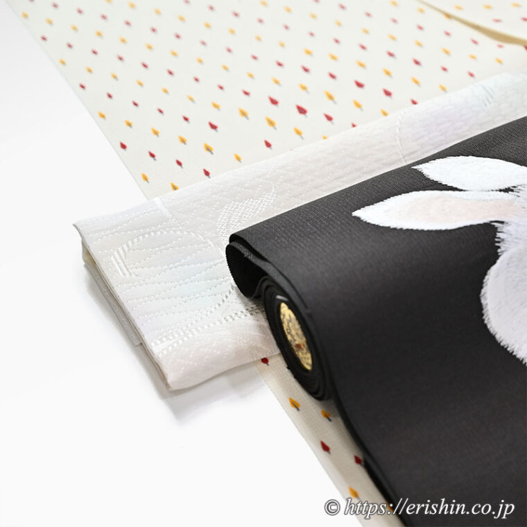 旬のお勧めコーディネート「大人可愛い小紋に波に跳ねる兎の帯を」