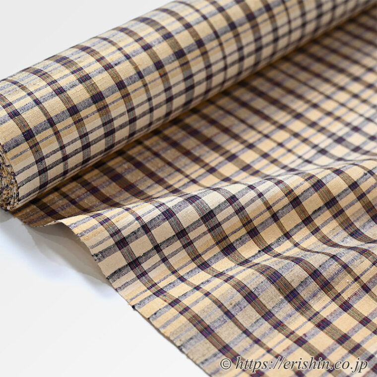 士乎路紬（しおじつむぎ/民藝縞格子）
