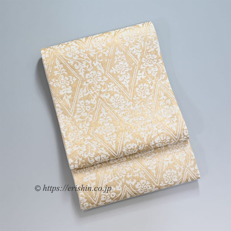 誉田屋源兵衛　袋帯（御舞蘭/平安菱花裂）