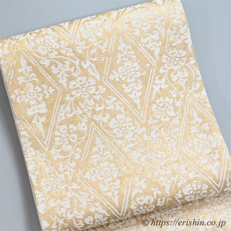 誉田屋源兵衛　袋帯（御舞蘭/平安菱花裂）