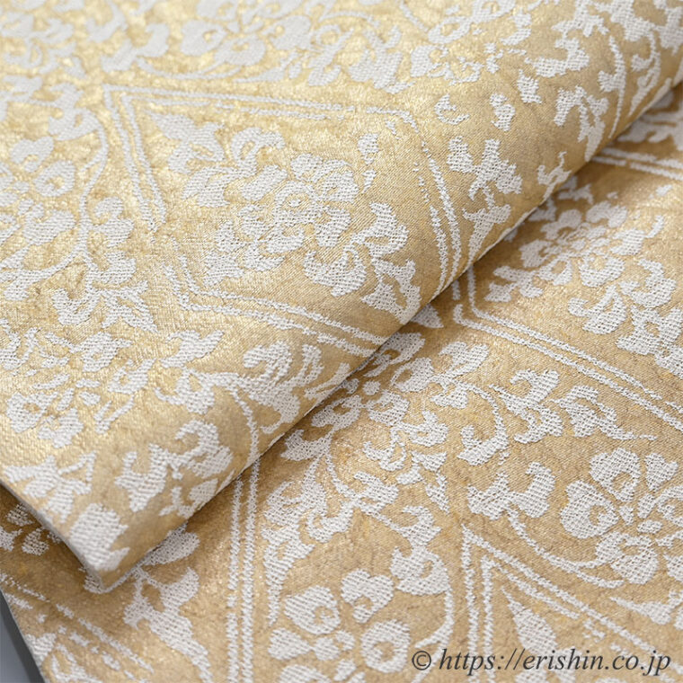 誉田屋源兵衛　袋帯（御舞蘭/平安菱花裂）