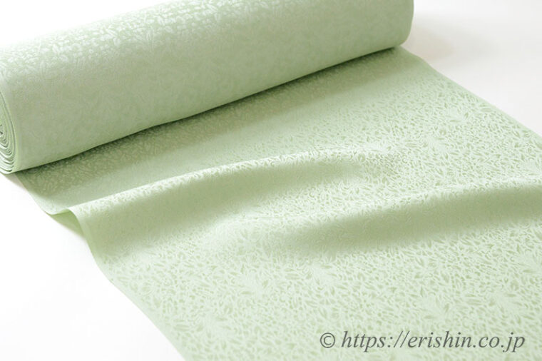 色無地（洋花更紗・裏葉柳色/共色八掛付）