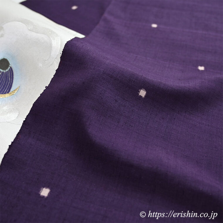 士乎路紬（しおじつむぎ/アラレ絣）　室町の加納