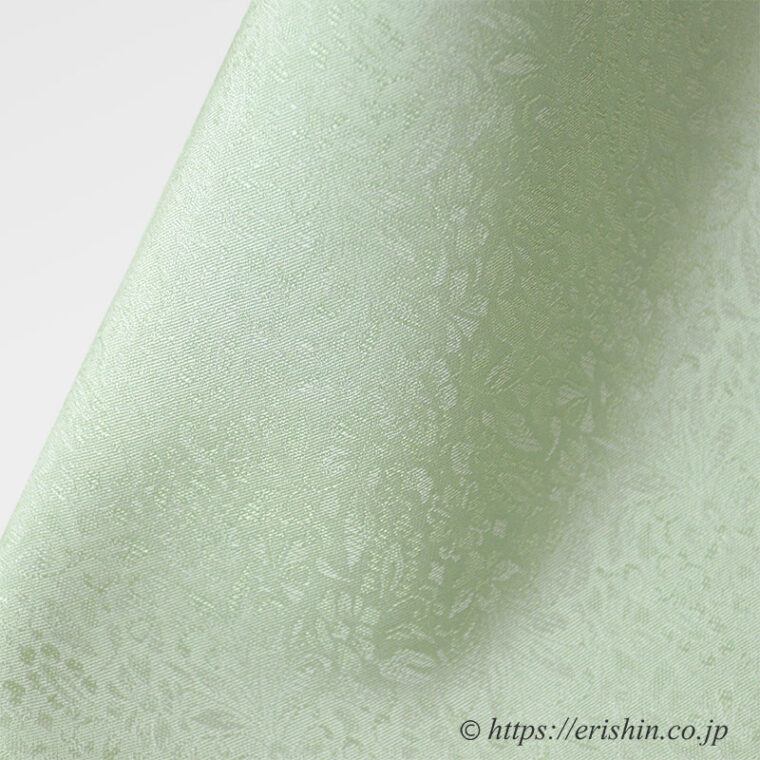 色無地（洋花更紗・裏葉柳色/共色八掛付）