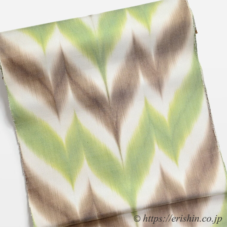 山下健　板締め絣名古屋帯