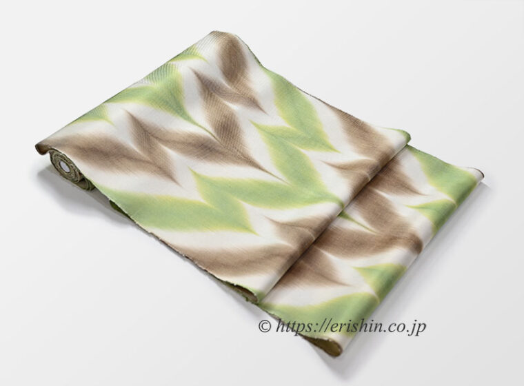 山下健　板締め絣名古屋帯